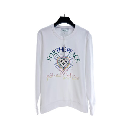 For The Peace White Sweatshirt